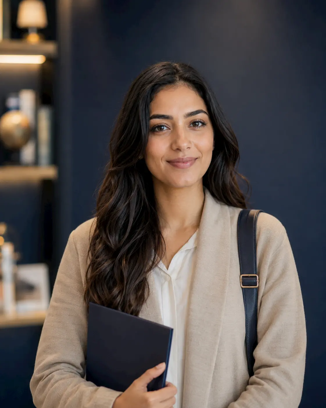 Client reviewing travel documents
