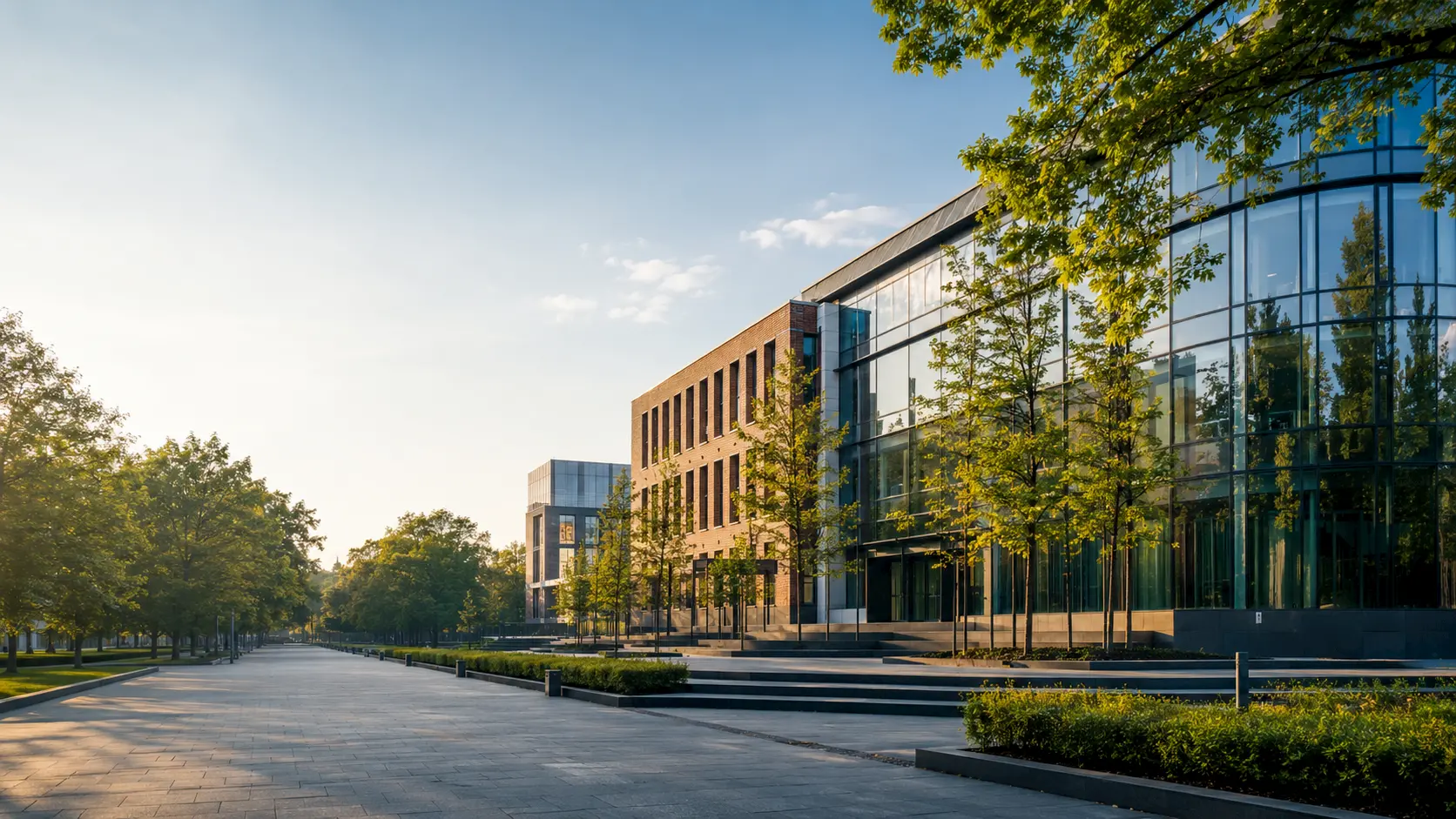 Modern campus exterior representing Freie Universität Berlin
